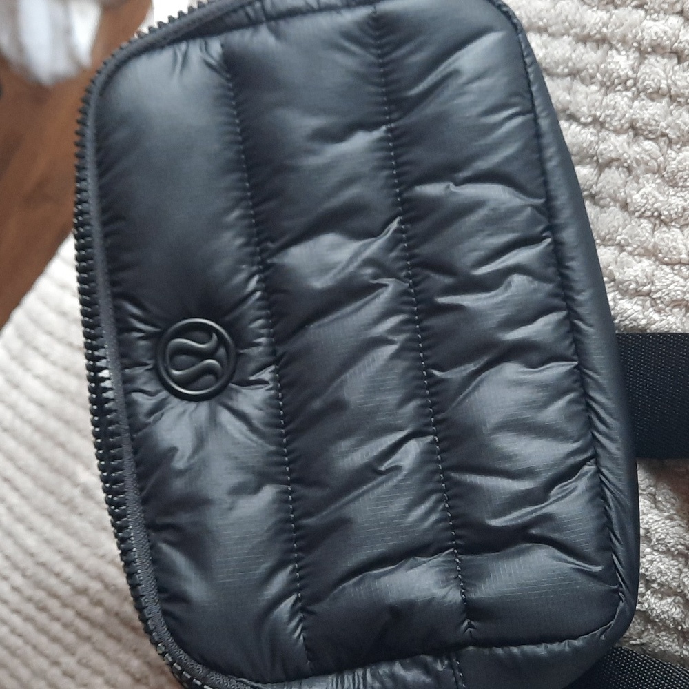 Lululemon Black Quilted Belt Bag